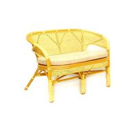 Софа 02-15С (натуральный ротанг, медовый цвет)