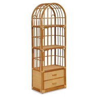 Этажерка с ящиками 09-04 (натуральный ротанг, коньячный цвет)