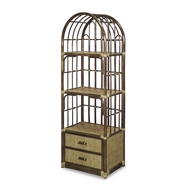 Этажерка с ящиками 09-04 (натуральный ротанг, под цвет оливы)