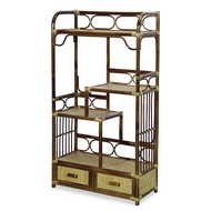 Этажерка с ящиками 09-18 (натуральный ротанг, под цвет оливы)