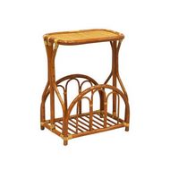 Стеллаж под телефон 13-14 (натуральный ротанг, коньячный цвет)