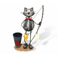 Подставка кот с удочкой