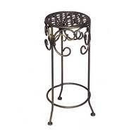 Подставка для цветов маленькая Бабочка на прямых ножках, бронза